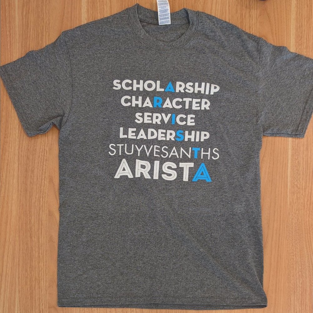 Gray T-Shirt Stuyvesant High School ARISTA Bella Canvas Tee M